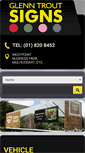 Mobile Screenshot of glenntroutsigns.com